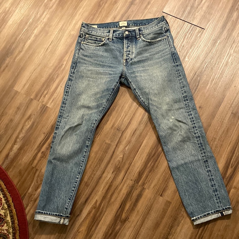 J. Crew Medium Wash Selvedge 484 Jeans 32X32